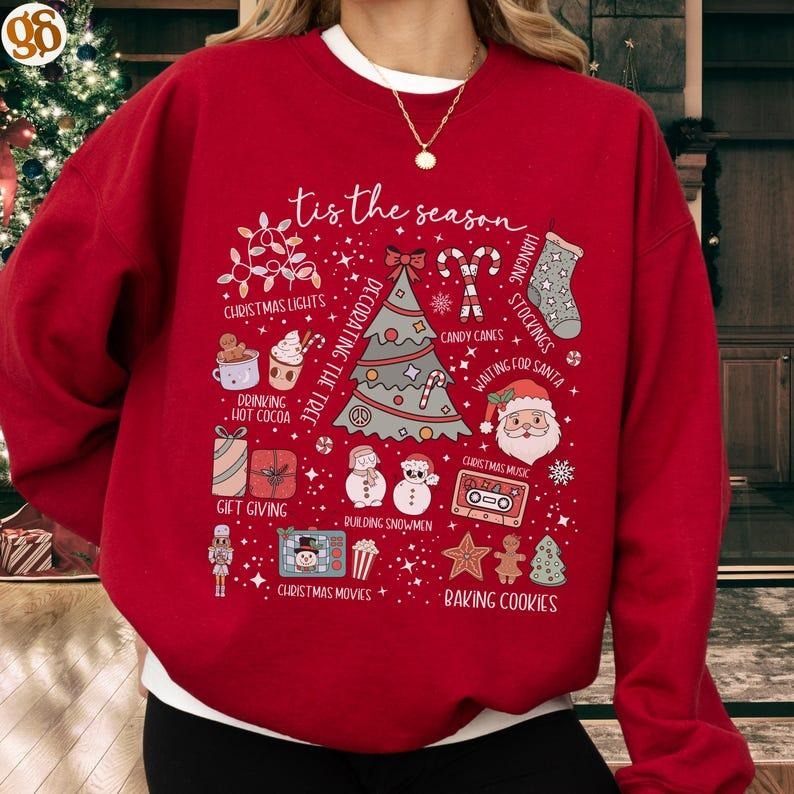 Tis The Season Sweatshirt, Snowman Sweatshirt, Tis The Damn Season Sweatshirt, Cozy Season Sweatshirt, Christmas Season...