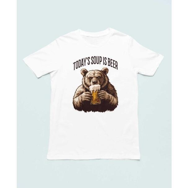 Today's Soup Is Beer T-Shirt | Beer Lover Top, Beer Tee, Gifts For Him made in usa Hoodie Sweatshirt | PrintMintTees.com