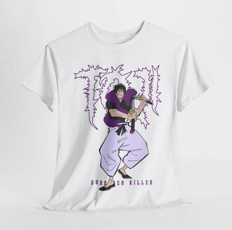Toji Fushiguro T-Shirt, Anime Shirt, Fire Style, Graphic Anime Tee, Japanese Anime Tee, Anime Lovers Shirt, Anime Manga...