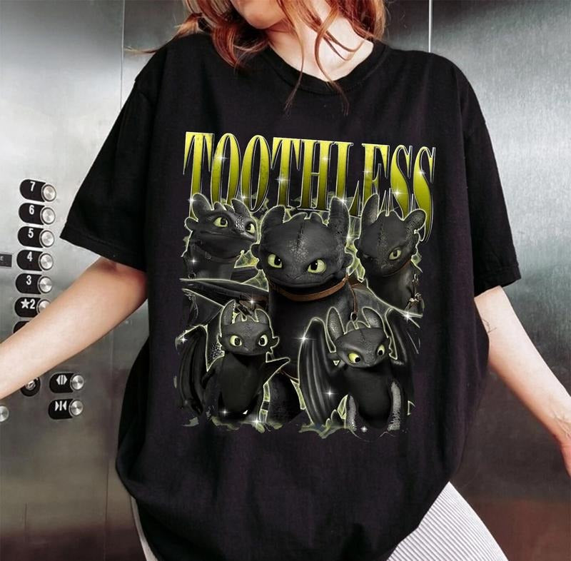 Toothless Vintage T-Shirt, How to Train Your Dragon, Toothless Shirt, Toothless Dragon Shirt, Astrid Night Fury Shirt...