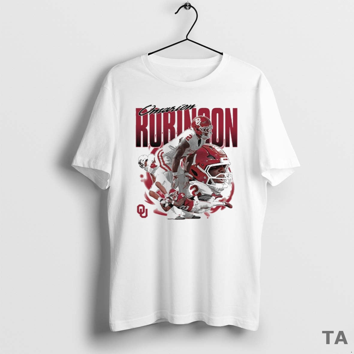 Top 2025 Oklahoma Sooners Ncaa Football Omarion Robinson Collage Graphic Vintage T Shirt Sweater Hoodie, Sweatshirt