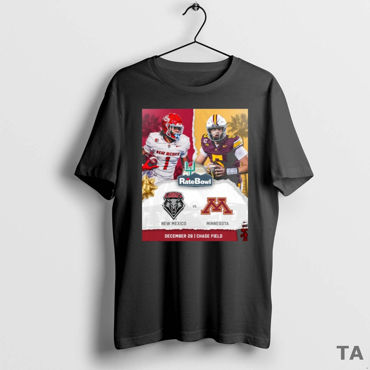 Top 2025 Rate Bowl New Mexico Lobos Vs Minnesota Golden Gophers December 26 T-Shirts, Hoodie, Sweatshirt | PrintMintTees.com