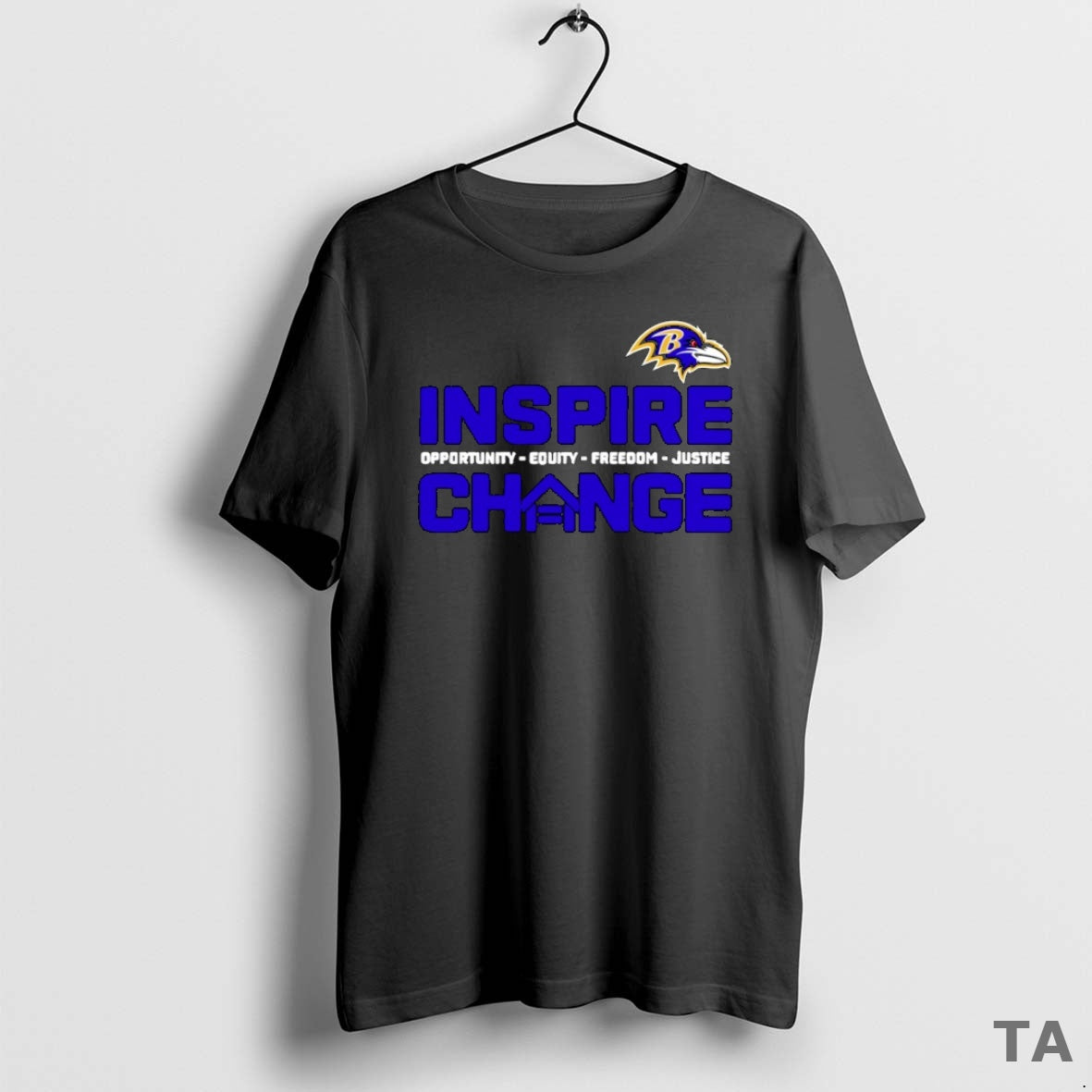 Top Baltimore Ravens 2025 26 Inspire Change Freedom Justice T Shirt Sweater Hoodie, Sweatshirt | PrintMintTees.com