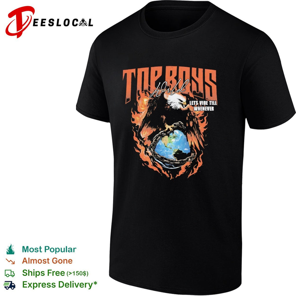 Boys Wrld eagle fire earth shirt