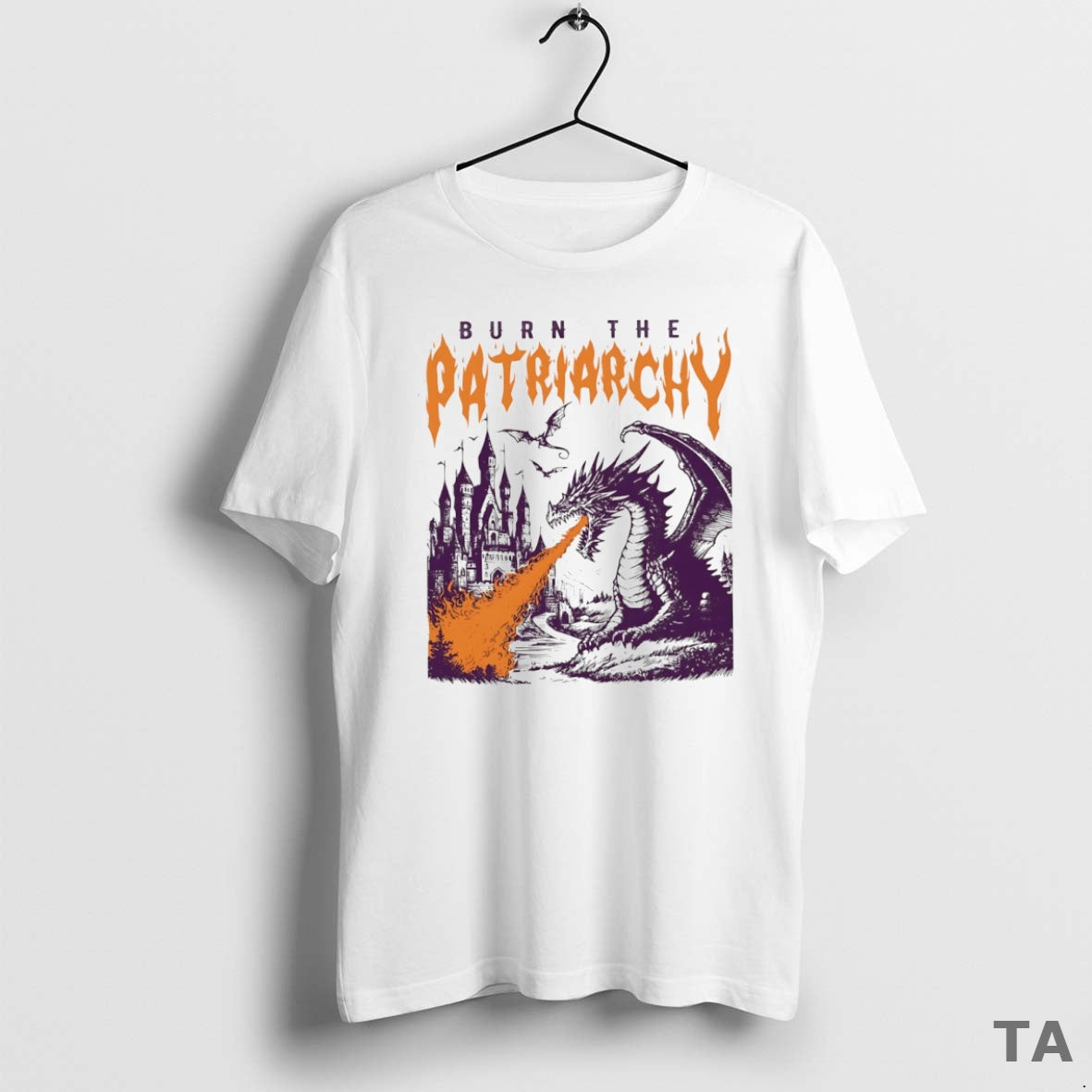 Top Burn The Patriarchy Dragon Circle T Shirt Sweater Hoodie, Sweatshirt | PrintMintTees.com
