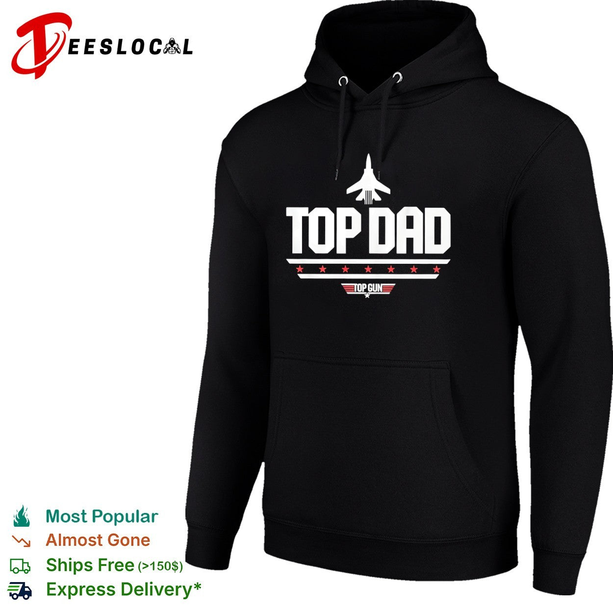 Dad Top Gun logo parody shirt
