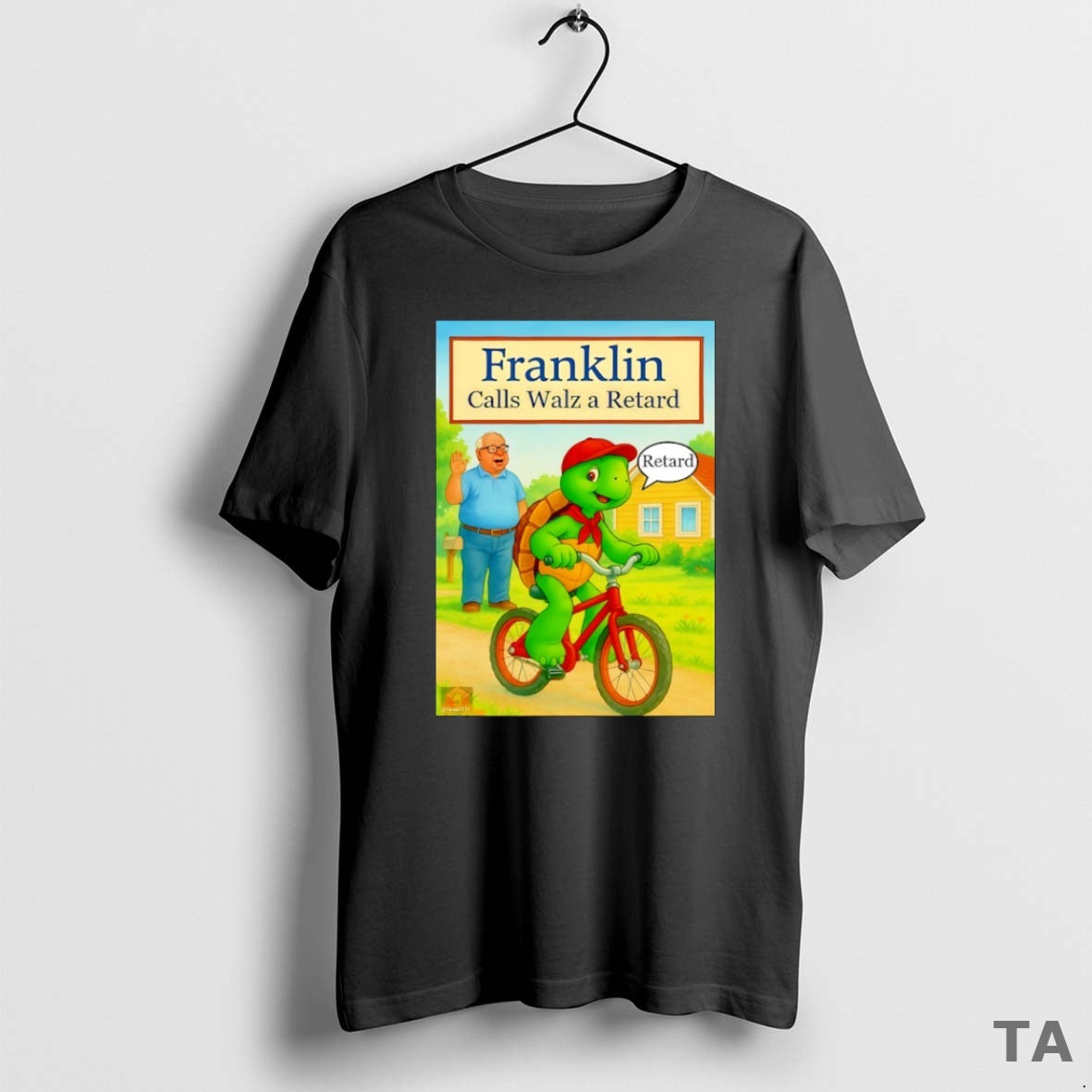 Top Franklin Calls Walz A Retard T Shirt Sweater Hoodie, Sweatshirt | PrintMintTees.com