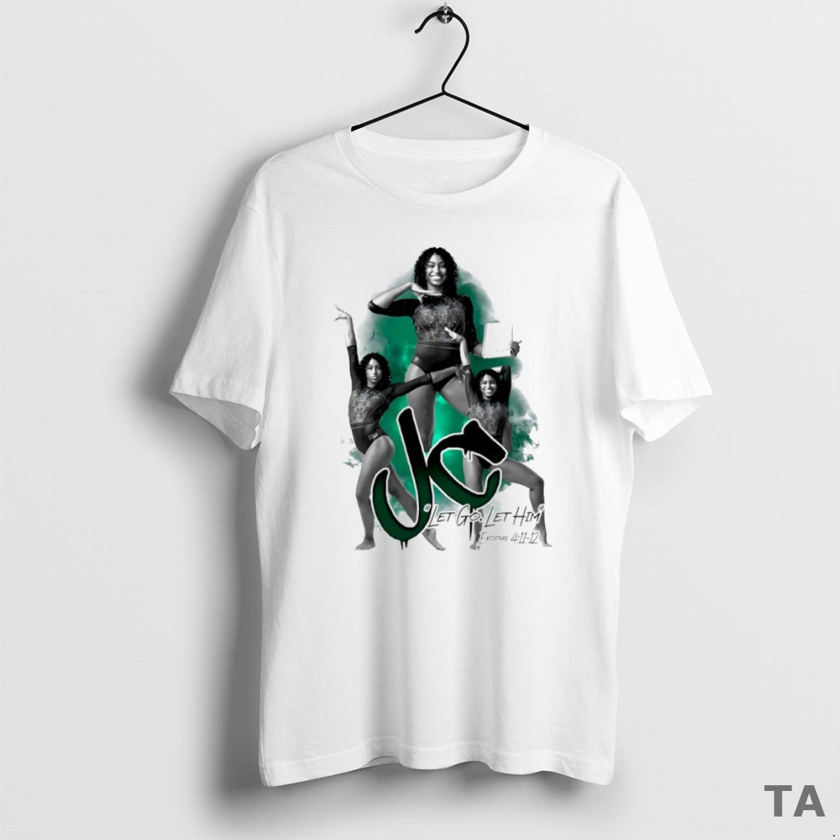 Top Jazlynn Chism Let Go Let Him Graphic Circle T Shirt Sweater Hoodie, Sweatshirt | PrintMintTees.com