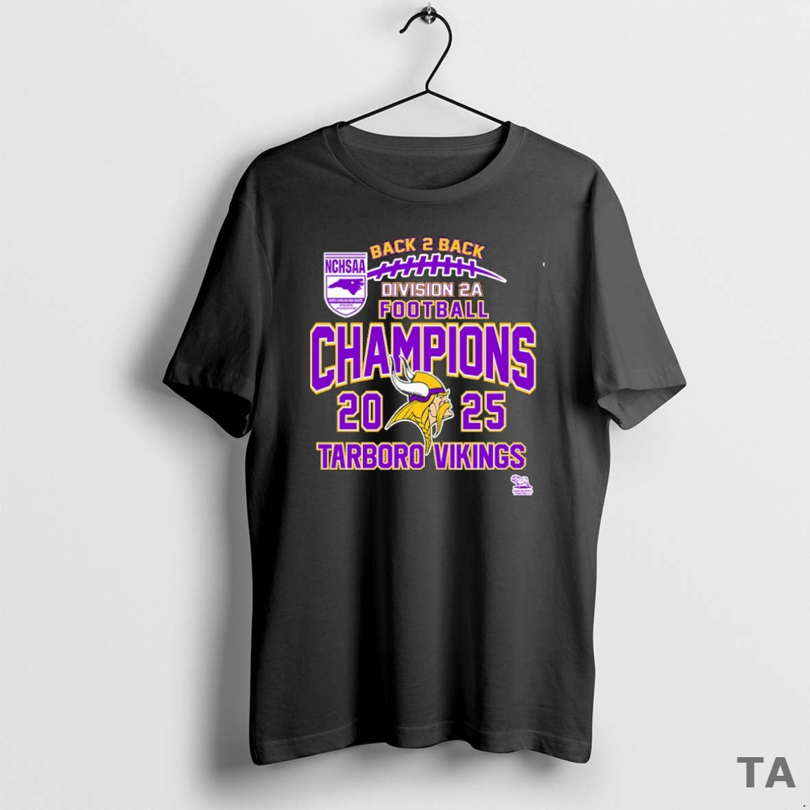 Top Tarboro Vikings Nchsaa Division 2a Football Champions 2025 T Shirt Sweater Hoodie, Sweatshirt | PrintMintTees.com
