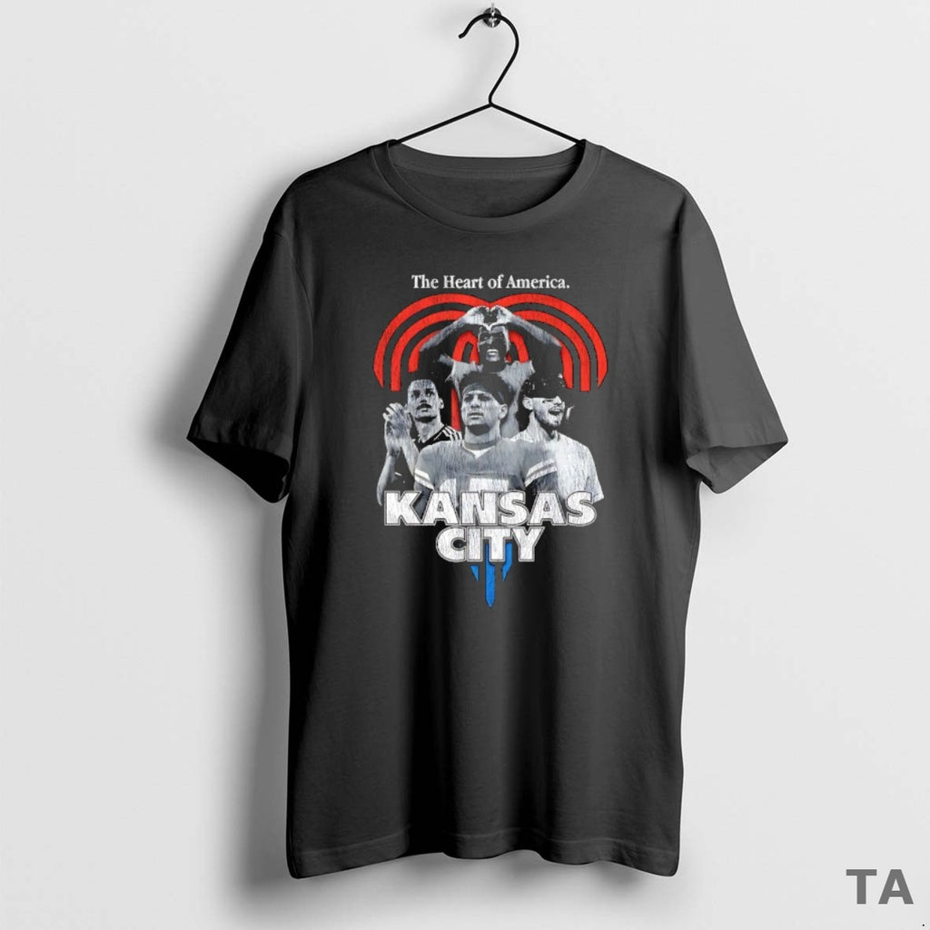 Top The Heart Of America Kansas City Chiefs T Shirt Sweater Hoodie, Sweatshirt | PrintMintTees.com