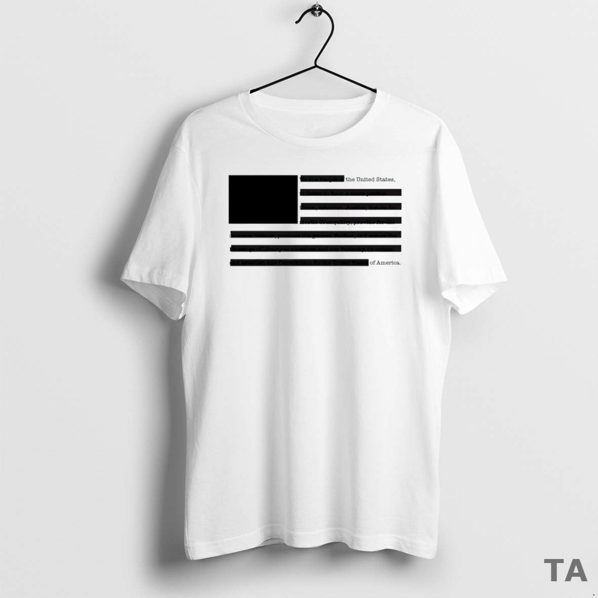 Top The United States Of America Redacted Preamble Flag Circle T Shirt Sweater Hoodie, Sweatshirt | PrintMintTees.com