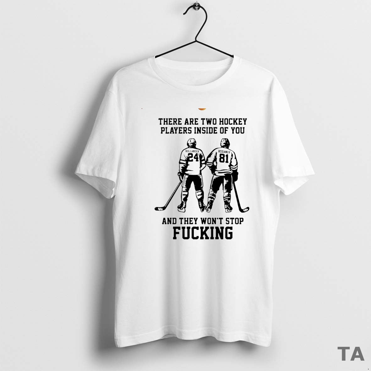 Top There Are Two Hockey Players Inside Of You And They Wont Stop Fcking Circle T-Shirts, Hoodie, Sweatshirt
