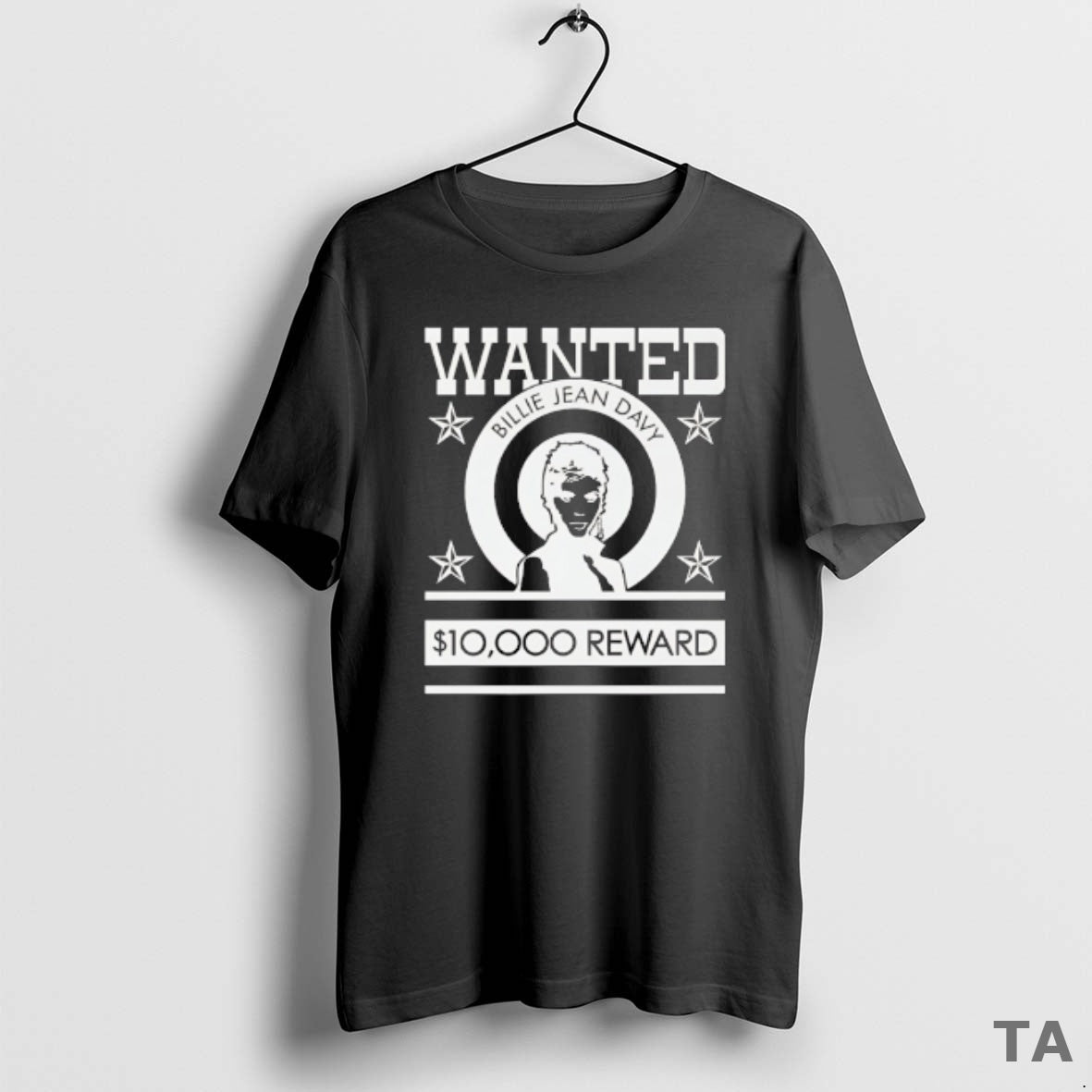 Top Wanted Billie Jean Davy 10000 Dollar Reward T Shirt Sweater Hoodie, Sweatshirt | PrintMintTees.com