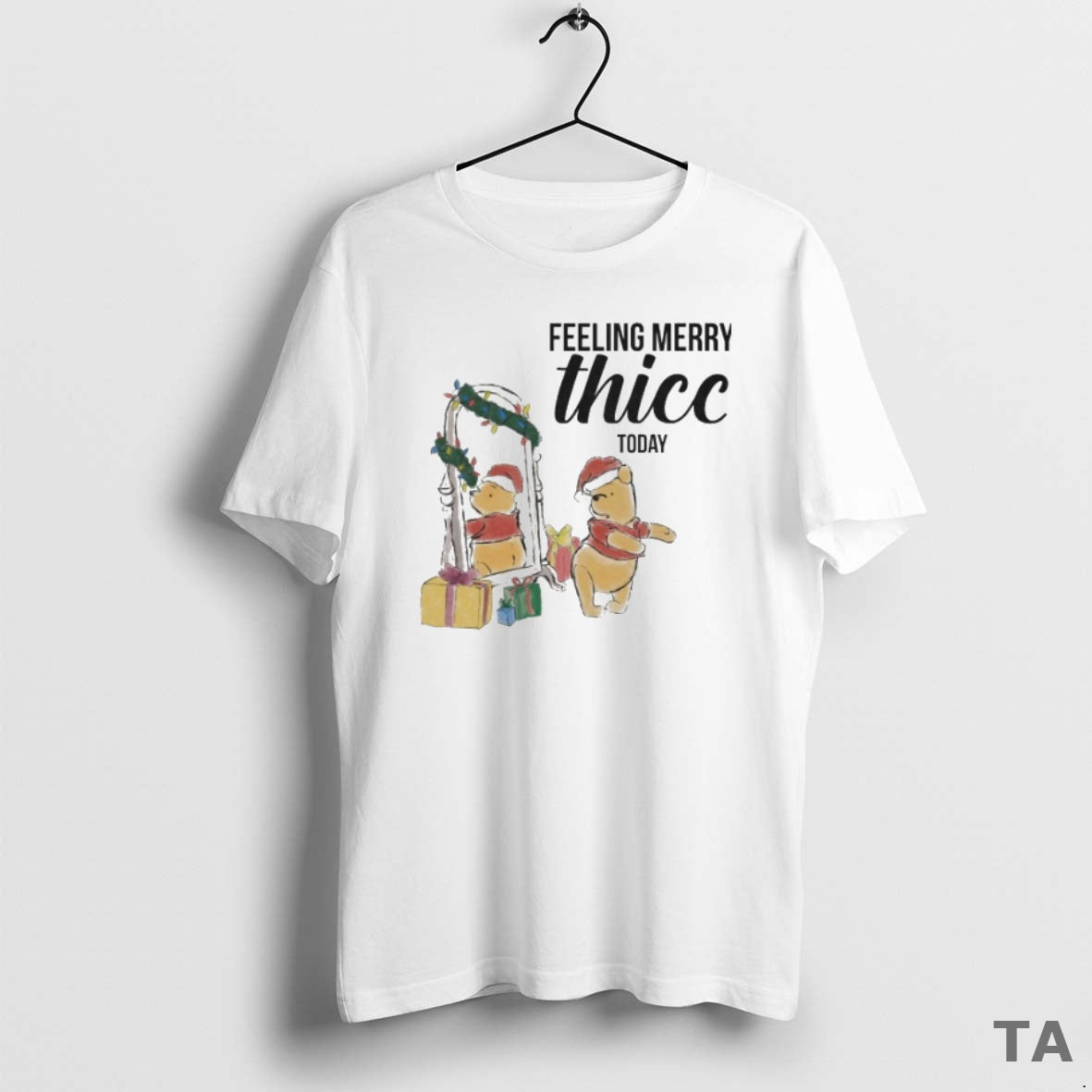Top Winnie The Pooh Feeling Merry Christmas Thic Today T Shirt Sweater Hoodie, Sweatshirt | PrintMintTees.com