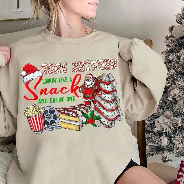 Torn Between Lookin Like A Snack And Eatin One Sweatshirt Ready To Press Torn Between Looking Like A Snack and Eating One...