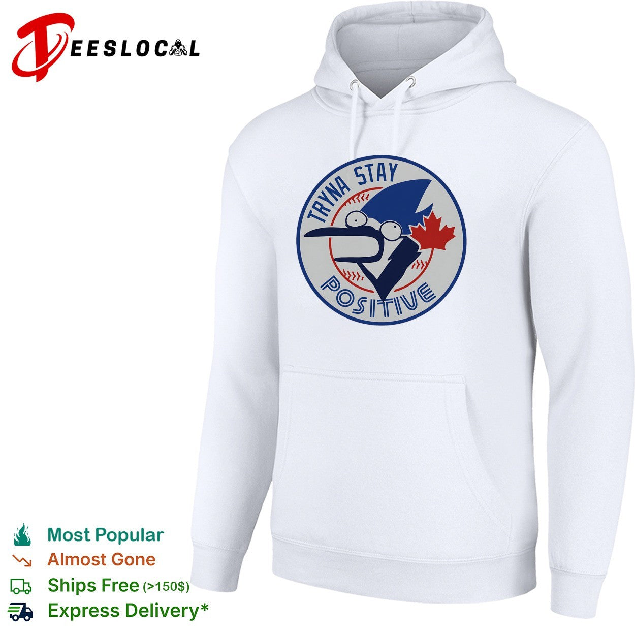 Toronto Blue Jay crying tryna stay positive shirt