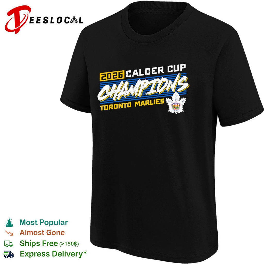 Toronto Marlies Calder Cup champions 2026 leaf shirt