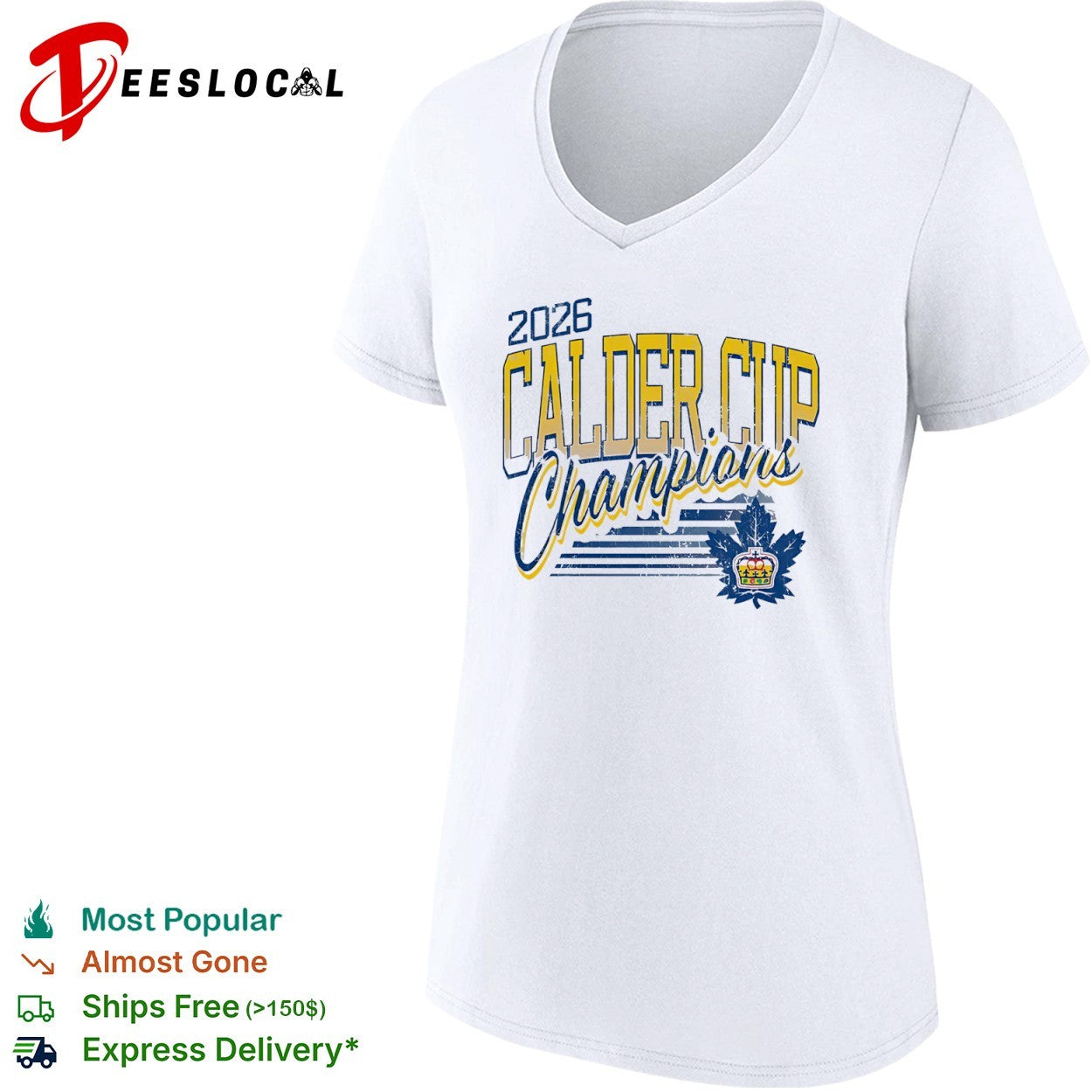 Toronto Marlies Calder Cup champions 2026 leaf crown shirt
