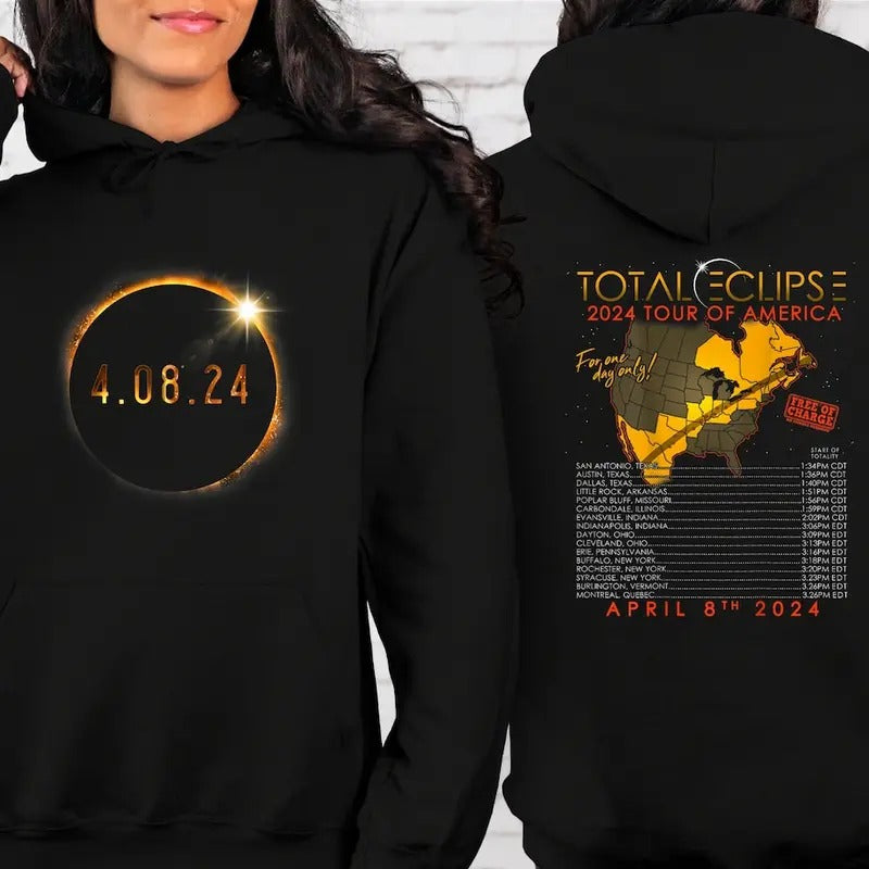 Total Solar Eclipse 2024 Shirt, April 8 2024 Shirt, Solar Eclipse Twice In A Lifetime 2024 Shirt, Path of Totality...