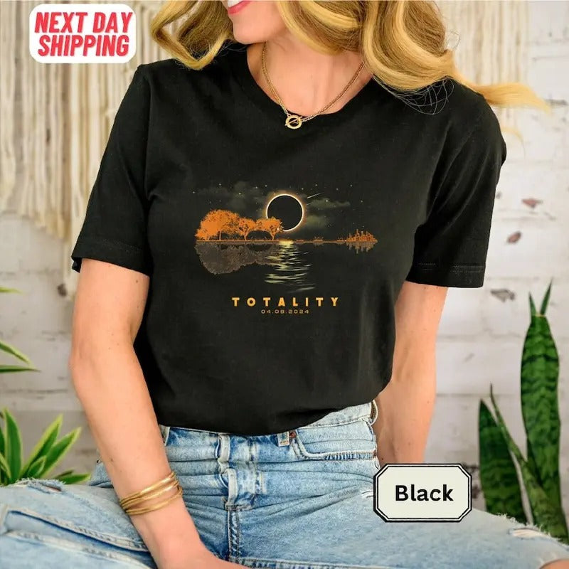 Total Solar Eclipse 2024 Shirt, April 8 2024, USA Map, Path of Totality Tee, Spring America Eclipse Souvenir Gift Hoodie...