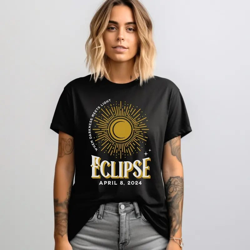 Total Solar Eclipse 2024 Shirt, April 8th 2024 Shirt, Eclipse Event 2024 Shirt Hoodie Sweatshirt | PrintMintTees.com