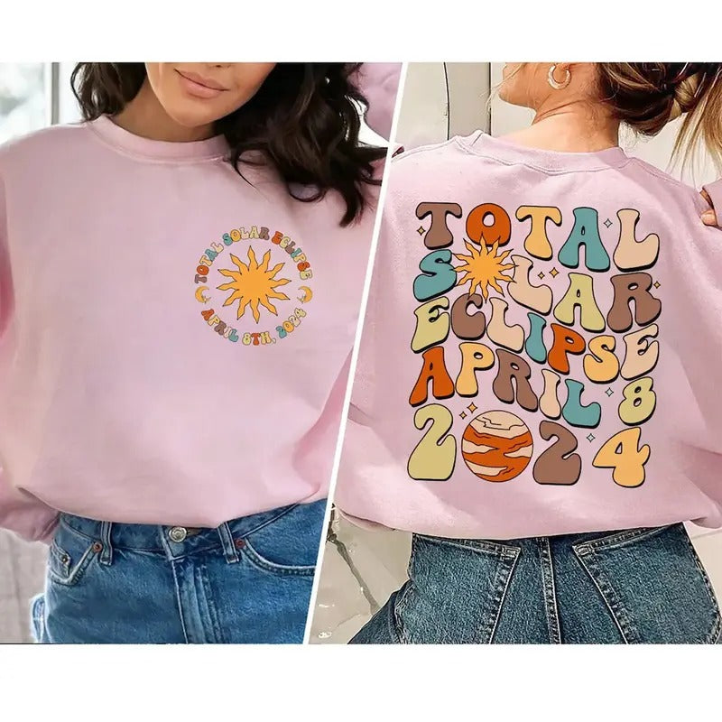 Total Solar Eclipse 2024 shirt, Solar Eclipse 2024 shirt Hoodie Sweatshirt | PrintMintTees.com