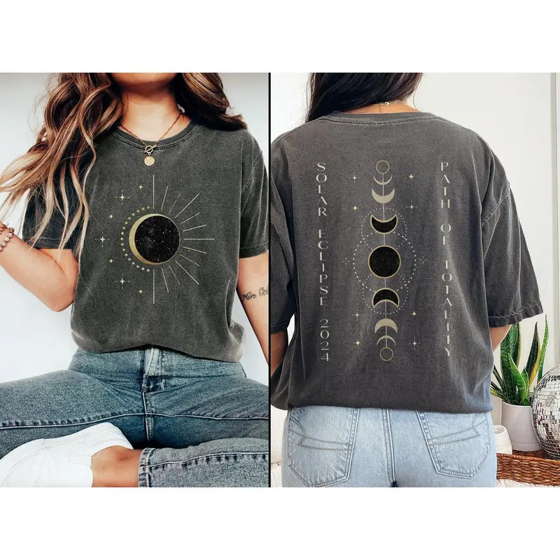 Total Solar Eclipse Shirt , Path of Totality Shirt , Countdown to Totality , Celestial Shirt , Astronomy Sun Shirt Hoodie...