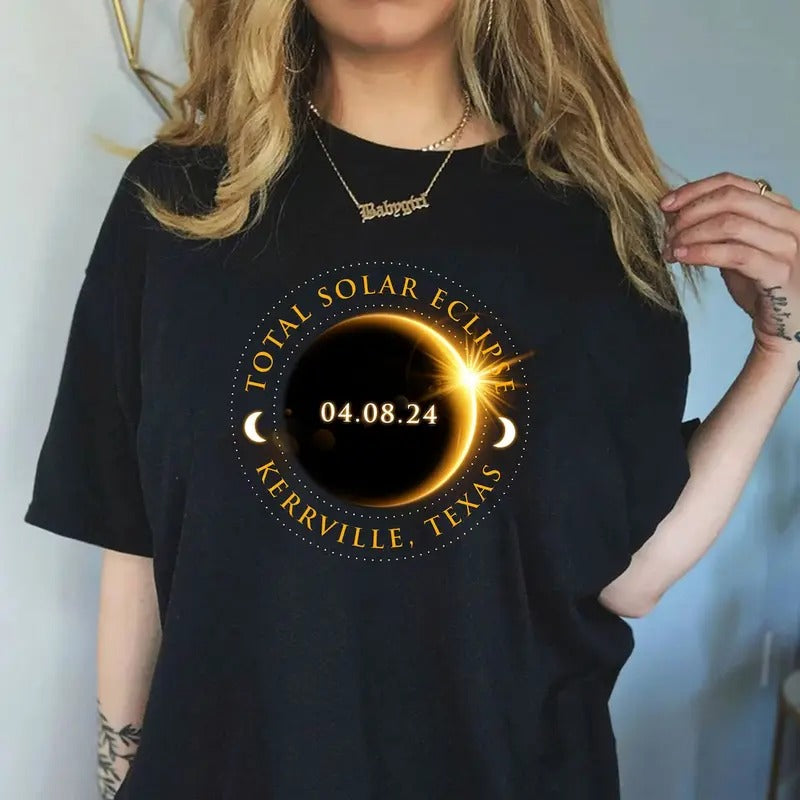 Total Solar Eclipse Shirt, City State Shirt, America Totality Shirt, Moon Astronomy Shirt Hoodie Sweatshirt