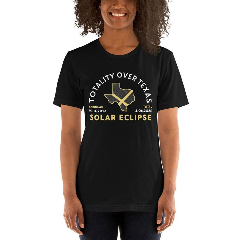 Totality Over Texas, Annular Solar Eclipse, Total Solar Eclipse Shirt, April 8 2024, October 14 2023, Eclipse Viewing...