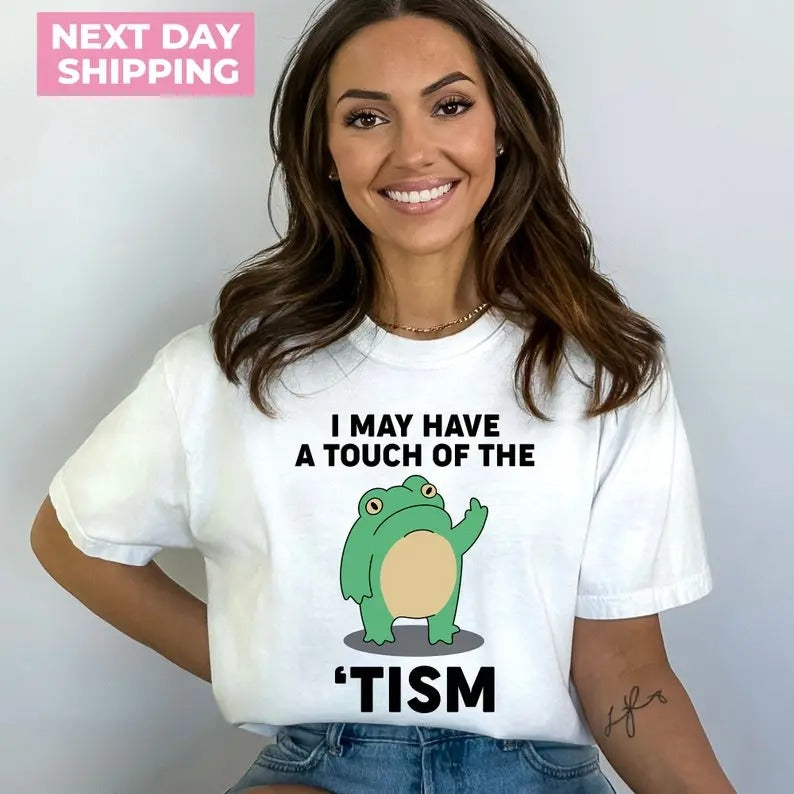 Touch Of The Tism Men's Classic Tee, Cool Graphic Shirt, Sarcastic Shirts, Funny T-Shirt, Funny Gifts For Friends, Retro...