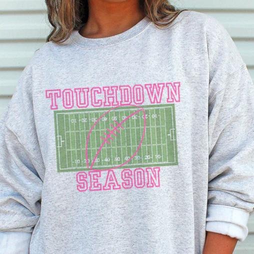 Touchdown Season Unisex NuBlend Crew Sweatshirt Shirt Hoodie | PrintMintTees.com