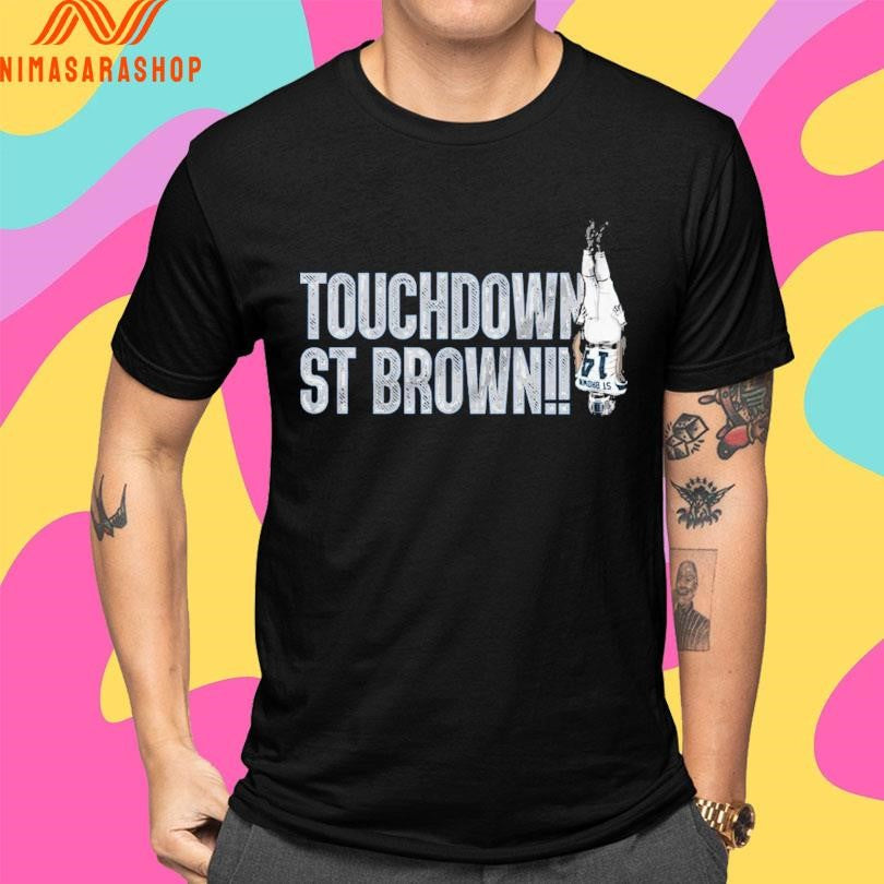 Touchdown St Brown Detroit Lions Shirts