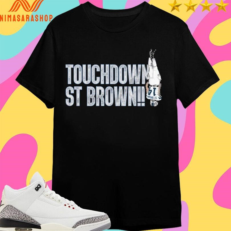 Touchdown St Brown Detroit Lions Shirts
