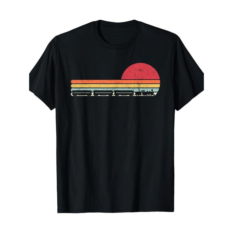 Train Shirt, Vintage T-shirt -100% cotton Made in USA Hoodie Sweatshirt | PrintMintTees.com