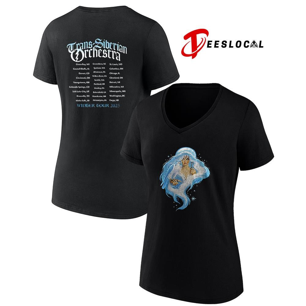 Trans Siberian Orchestra The Ghosts of Christmas Eve tour comic cities shirt