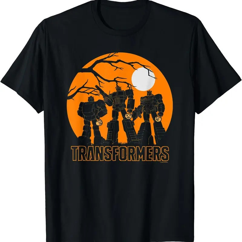 Transformers Halloween Optimus Haunt Silhouettes TShirt Hoodie Sweatshirt | PrintMintTees.com