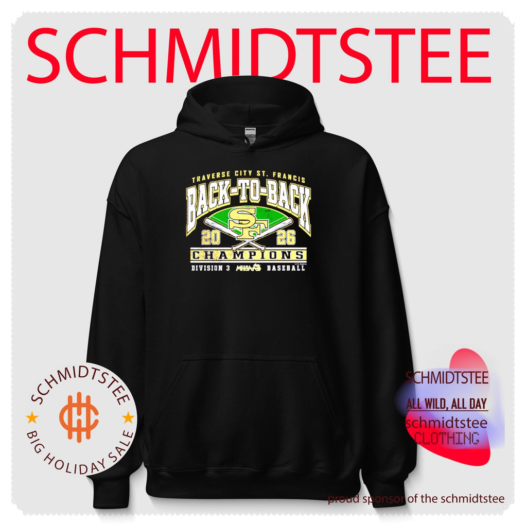 Traverse City St. Francis 2026 MHSAA Baseball D3 Back-To-Back Champions shirt