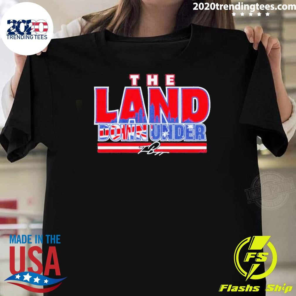 Travis Bazzana Cleveland Guardians Mlb The Land Down Under Signature Shirt