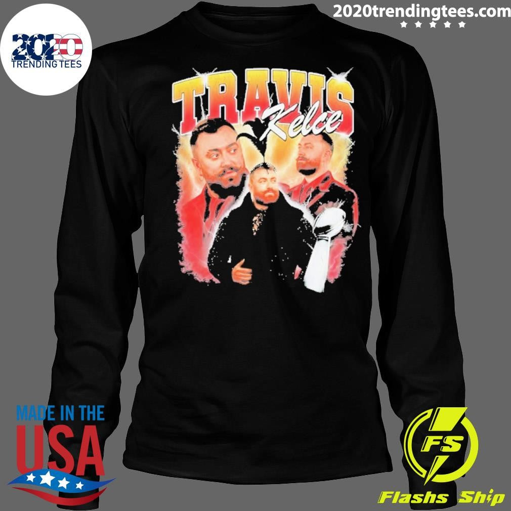 Travis Kelce Super Bowl Trophy Collage Vintage Shirt