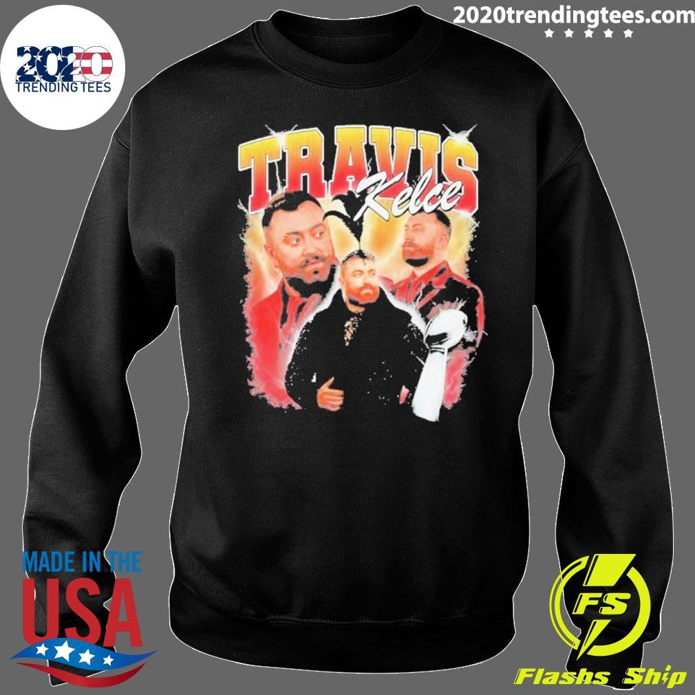 Travis Kelce Super Bowl Trophy Collage Vintage Shirt