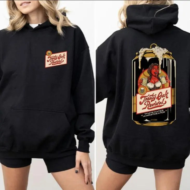 Treaty Oak Revival Retro Neon Sign Image No Vacancy Message Warm All Sizes Colors T-Shirts, Hoodie, Sweatshirt