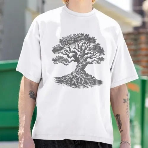 Tree Shirt, Unisex Adult Gnarled Tree Tshirt, Men's Graphic Tee, Tree of Life, gift for men, Cool Gifts, Nature Shirt,...