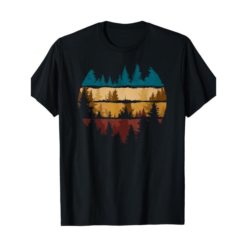 Trees Nature Mountain Adventure Outdoor Wildlife Forest T-shirt -100% cotton Made in USA Hoodie Sweatshirt