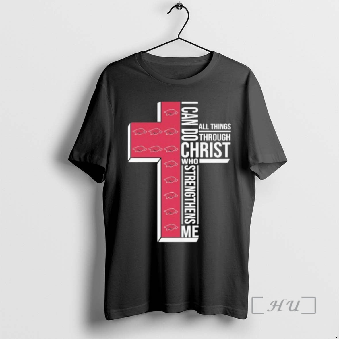 Trending 2026 Arkansas Razorbacks I Can Do All Things Through Christ Who Strengthens Me Premium T-Shirts, Hoodie, Sweatshirt
