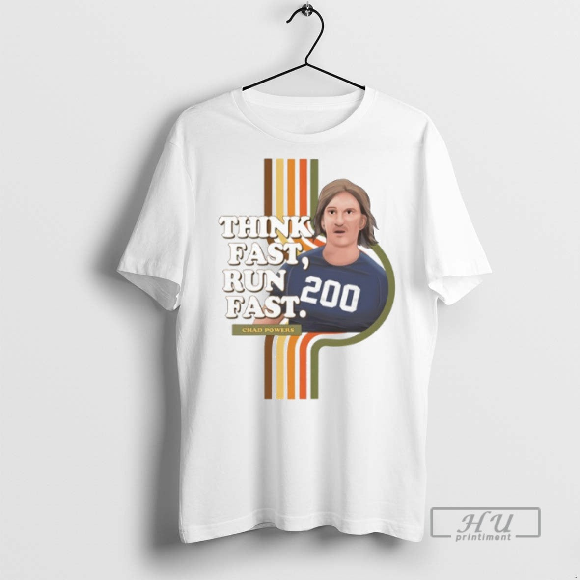 Trending Chad Powers Think Fast Run Fast Graphic Tee Shirt Sweatshirt Hoodies