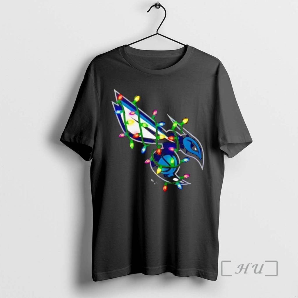 Trending Charlotte Hornets Logo Lights Merry T-Shirts, Hoodie, Sweatshirt