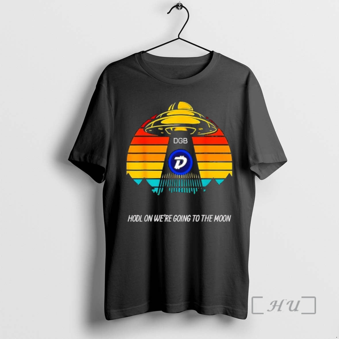 Trending Dgb Ufo Vintage Hodl On Were Going To The Moon Premium T Shirts Sweater Hoodie, Sweatshirt | PrintMintTees.com