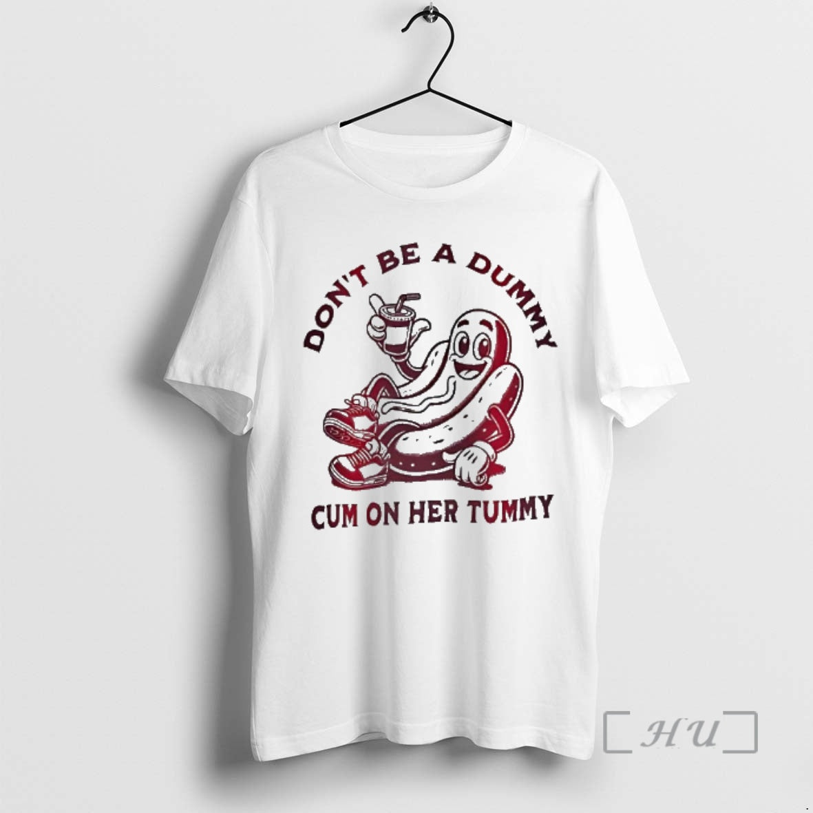 Trending Dont Be A Dummy Cum On Her Tummy Funny T-Shirts, Hoodie, Sweatshirt | PrintMintTees.com