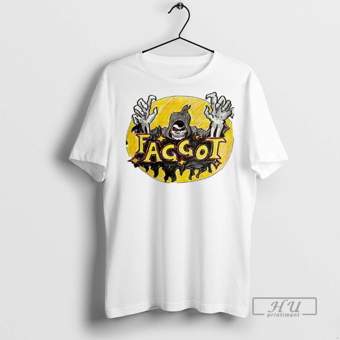 Trending Grim Reaper Faggot Sketch Halloween Graphic Tee Shirt Sweatshirt Hoodies