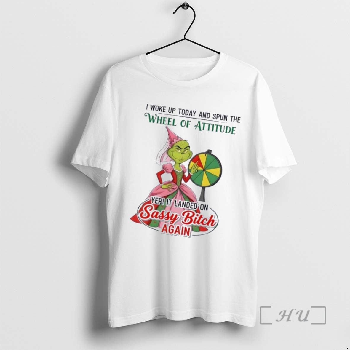Trending Grinch I Woke Up Today Spun Wheel Attitude Yep Landed T-Shirts, Hoodie, Sweatshirt
